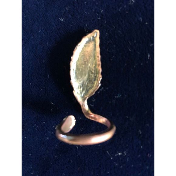 388. Owl & feather rings bundle gold tone - Picture 8 of 12